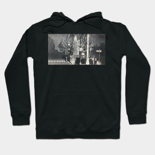 Bow Church Nightime East London England Hoodie